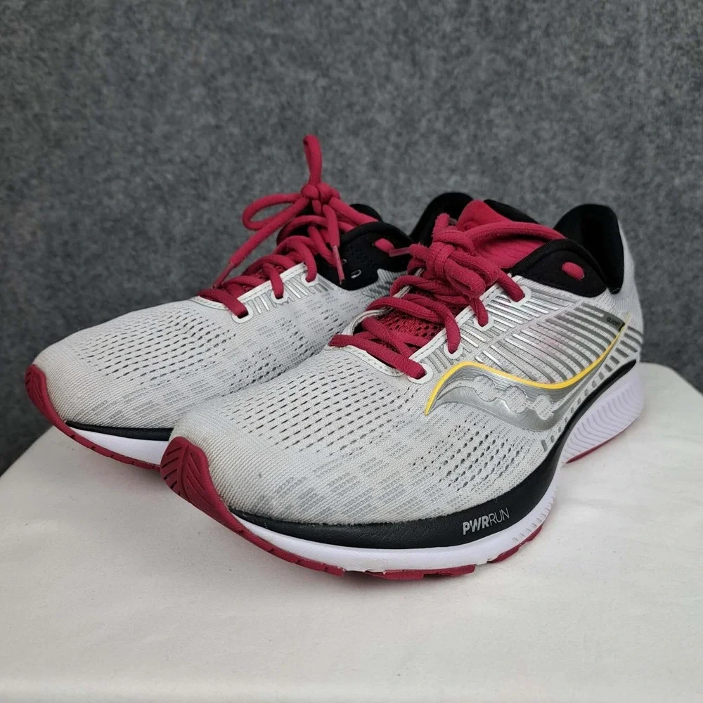 Saucony Guide 14 Womens 10.5  Alloy Cherry Running Shoes PWRRUN Formfit Sneakers